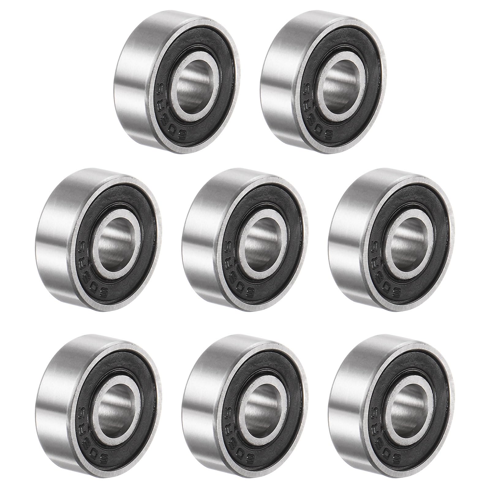 QUARKZMAN 606-2RS Profond Grainure Billes Roulements 6mm Alésage 17mm OD 6mm Épais Chrome Acier ABEC5 Précision Z3 Bruit Niveau 5pcs