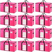 Vista 44 de TAILI - Bolsas de mudanza extra grandes, paquete de 4 bolsas negras resistentes para almacenamiento con ventana visible, asas envolventes