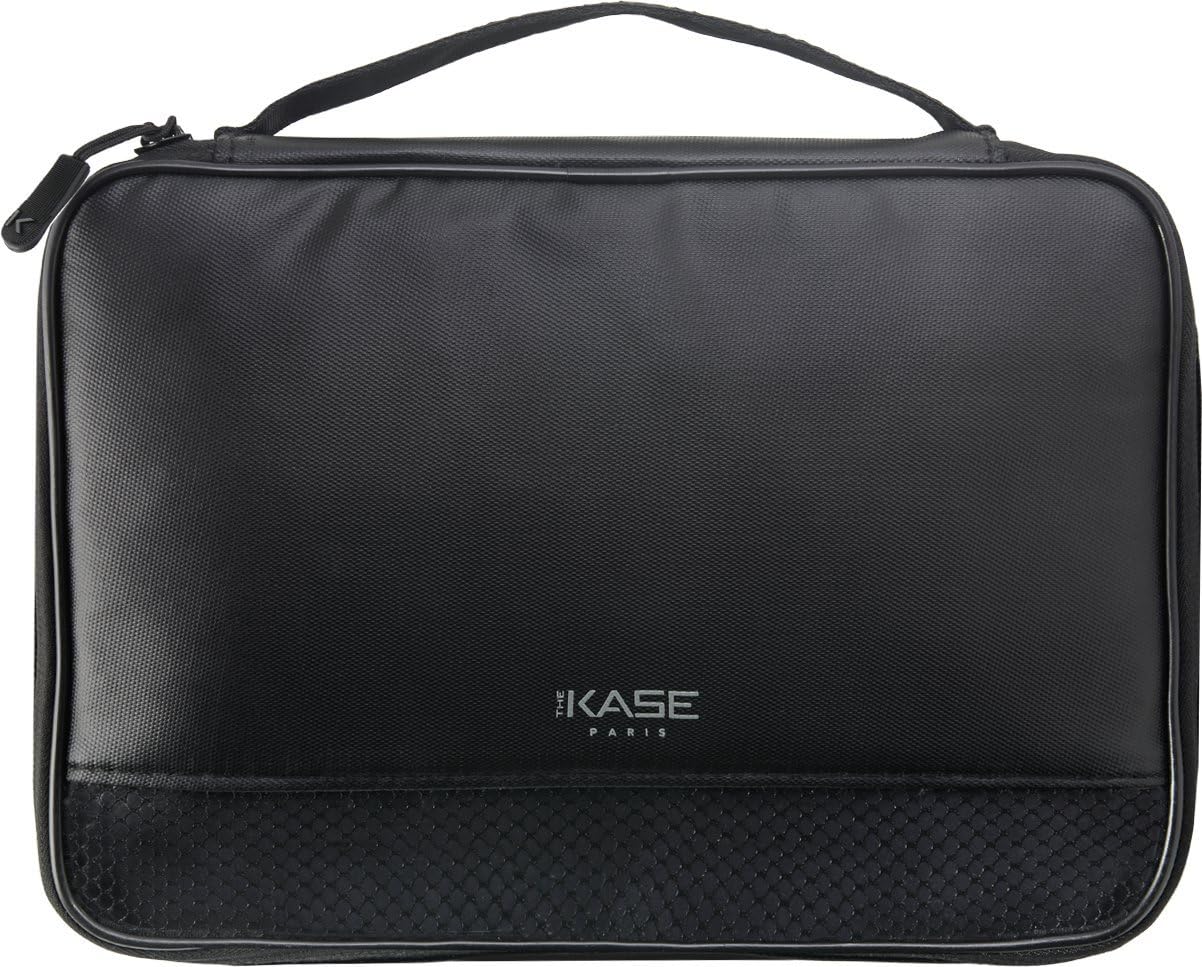 38917683 Cable Pouch, Convenient for Organizing Various Cables, Large Size, Nylon Material, Divider Pad, Black