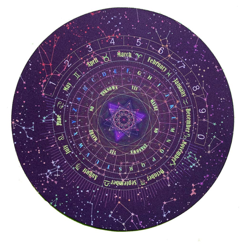 Imagen de catálogo asociada a BOBEINI - Mantel Redondo de adivinación con Tarot para Tarjeta de cojín de runas, Mantel de Alt