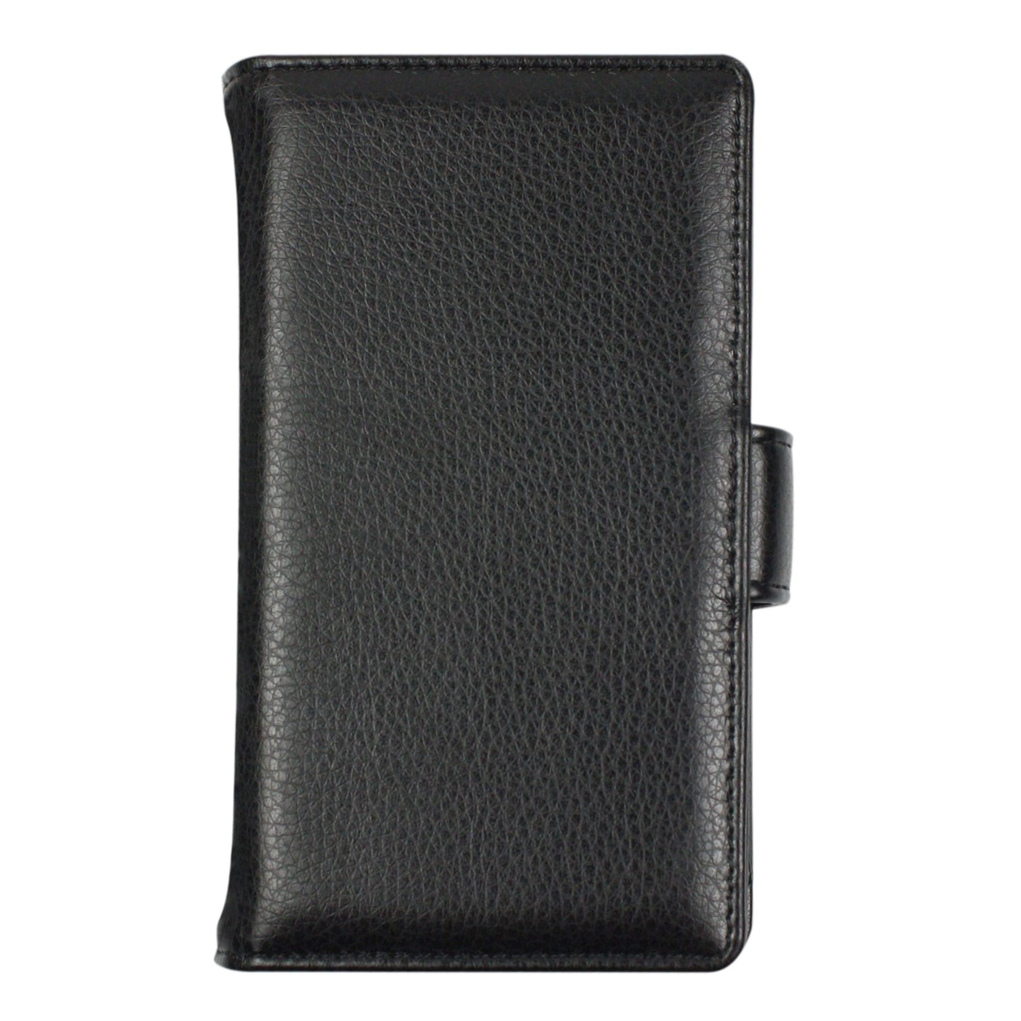 Custodia In Ecopelle Tuff-Luv Per FiiO X7 E E12 Amp - Cover Protettiva Nera Con Microfibra Interna - Garanzia A Vita