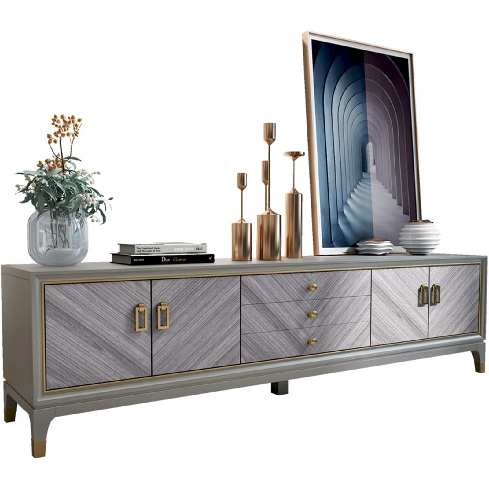 ZEPOOW Tv Cabinet TV Support Media Console TV Console TV Cabinet