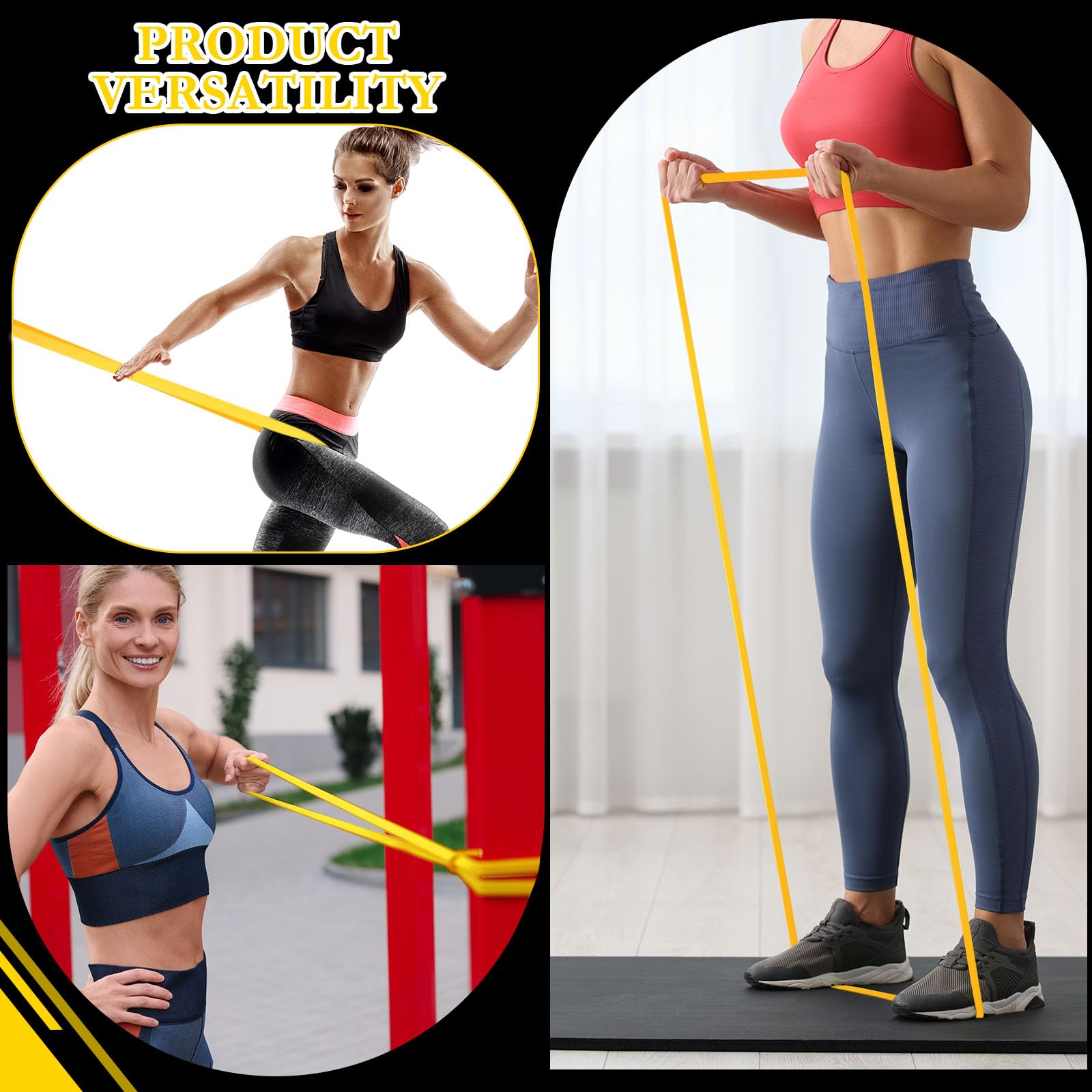 Foilswirl Widerstandsbänder, Klimmzugbänder, Hilfsbänder, Übungsbänder für Muskeltraining, Physiotherapie, Muskeltraining, Männer und Frauen, 8 Stück