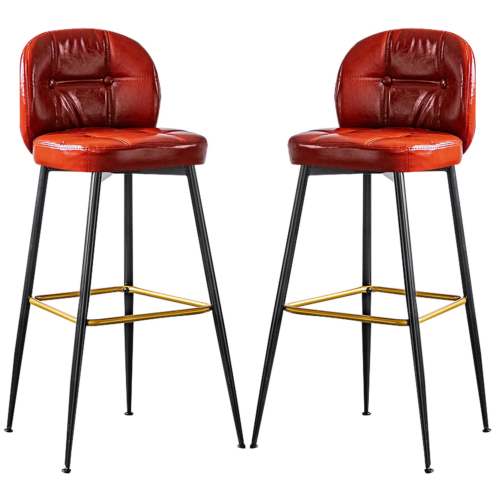 Amazon｜バースツール、フェイクレザーカウンターハイバースツール