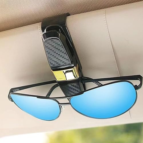Miniatura 3 de MIRBIRTOS 2Pack Car Sunglasses Holder, Car Sunglasses Glasses Clip, Rotatable 180 Degrees with Ticket Card Clip Car Sun Visor Accessories