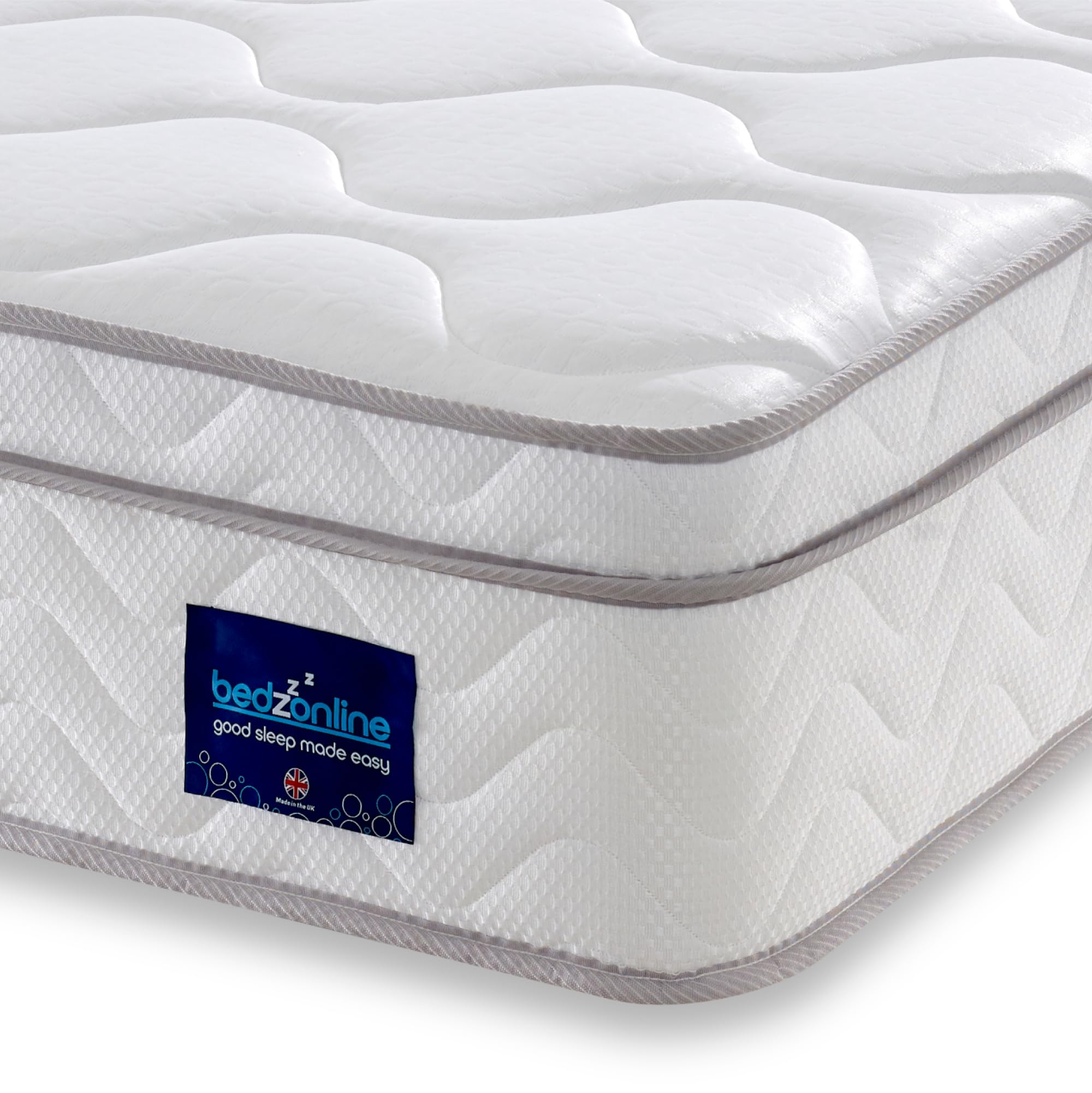 BEDZONLINEBox Top Tranquility Premium Mattress | 4FT6 Size | Advanced Hydro-Foam & Breathable Layered Foam | Perfect for Undisturbed Sleep | Vacuum Sealed Delivery