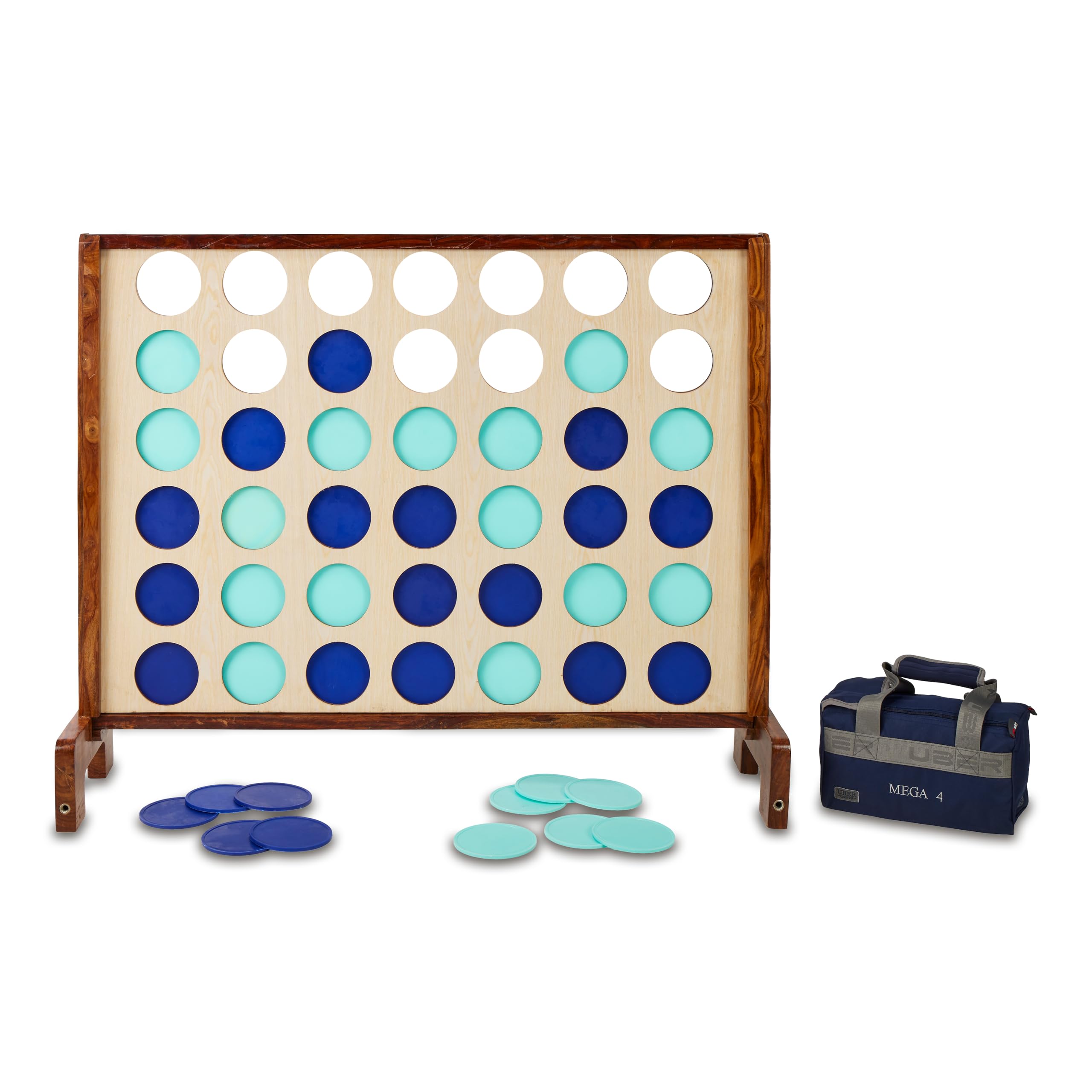 Uber Games Deluxe Wooden Giant 4-in-a-Row Game, 120 x 100 cm