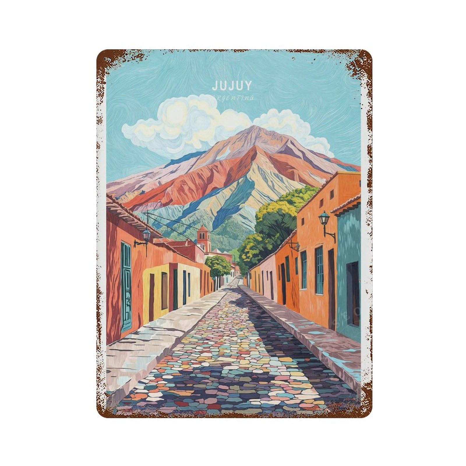 xiaoxiaoshen Jujuy Argentina Travel Minimalist Wall Decor Art Metal Tin Poster Modern Home Decor Art Home Bar Shop Decorations Vintage Sign 40x30cm