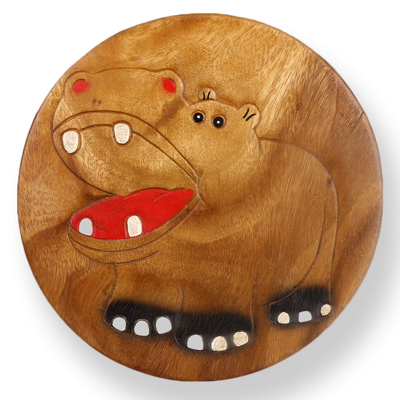 ART-CRAFT Vielseitiger Kinderhocker Holzhocker rund aus Mass
