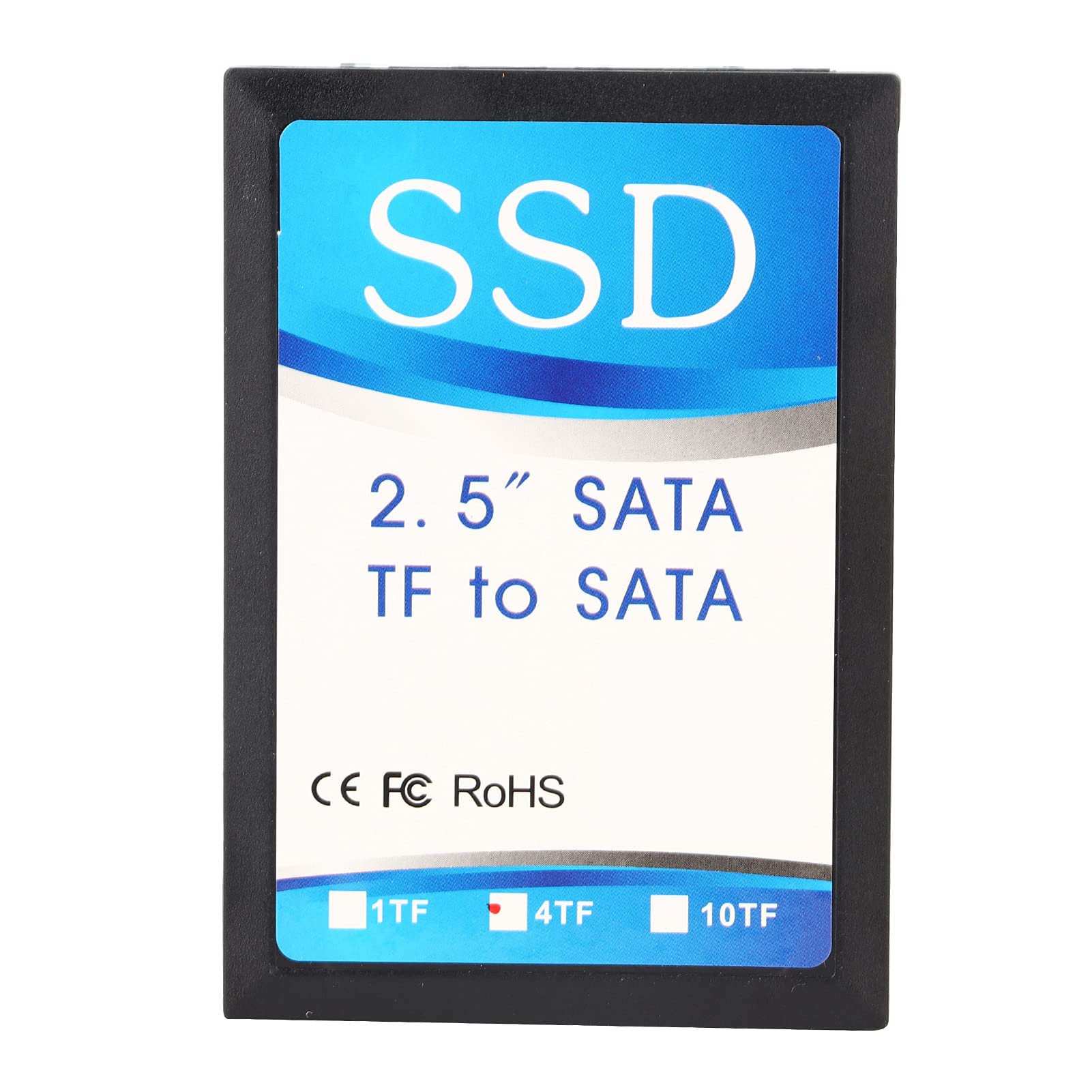 Adattatore da scheda di memoria piccola 4x a SATA, convertitore SSD SATA per scheda di memoria, trasforma una SD in un disco rigido SATA fino a 128 GB per PC industriali embedded e