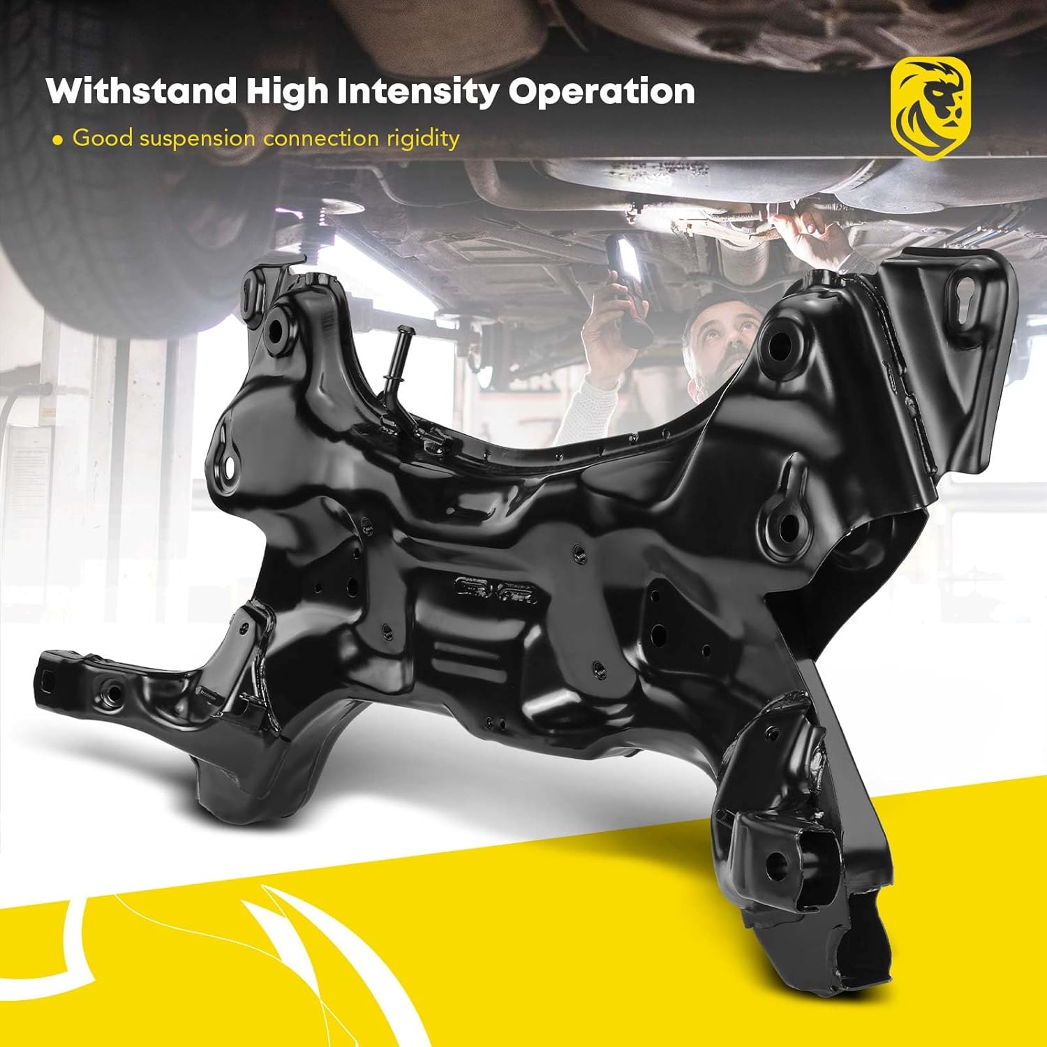 YHTAUTO Front Frame Crossmember Subframe Replacement for 2012-2017 Hyundai Accent, 2012-2017 Kia Rio, Suspension Cross Member 62400-1R000, 62400-1W000