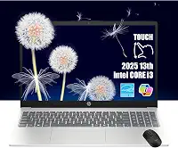 HP Laptop com tela sensível ao toque HD de 15,6 polegadas | Intel Core i3-1315U | RAM de 32 GB, SSD PCIe de 1 TB | Webcam | HDMI | Teclado numérico | Wi-Fi 6 | Windows 11 Home | Pacote com mouse sem