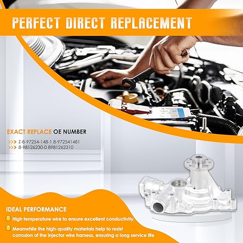 Miniatura 5 de PANGOLIN Bomba de agua del motor 3LD1 para Isuzu Engine Mini Excavator PC35 KS35 Doosan S030P Excavadora Aftermarket Parts