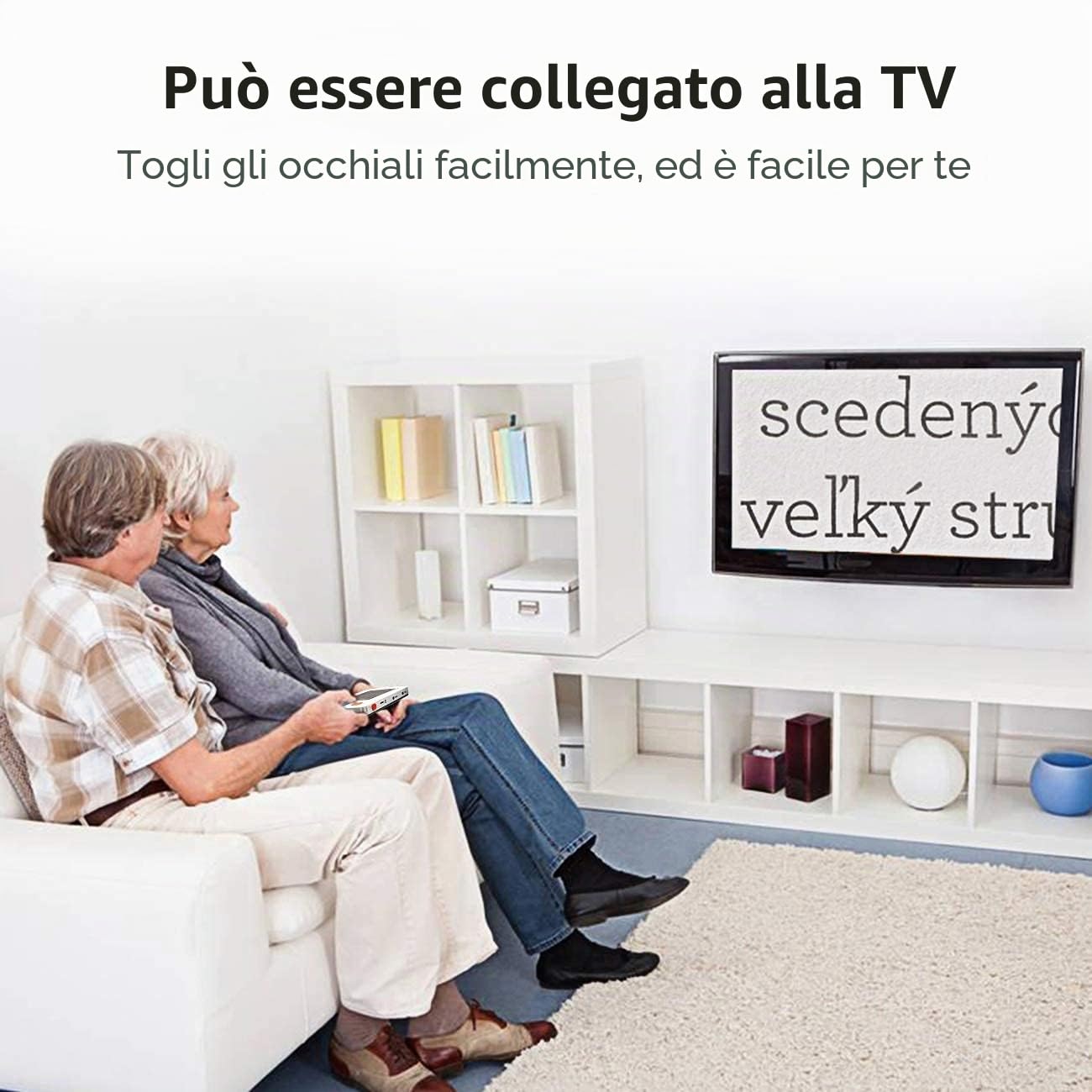 Lente d'ingrandimento digitale mobile Lente d'ingrandimento elettronica con schermo LCD da 5 pollici - Fornisce un ingrandimento del testo 4x-32x per una lettura più semplice
