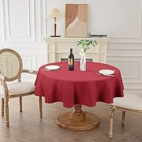 Vista 17 de AUSSPVOCT 2 manteles de lino texturizado para mesa rectangular, 52 x 70 pulgadas, mantel rectangular impermeable, lavable, tela para mesa