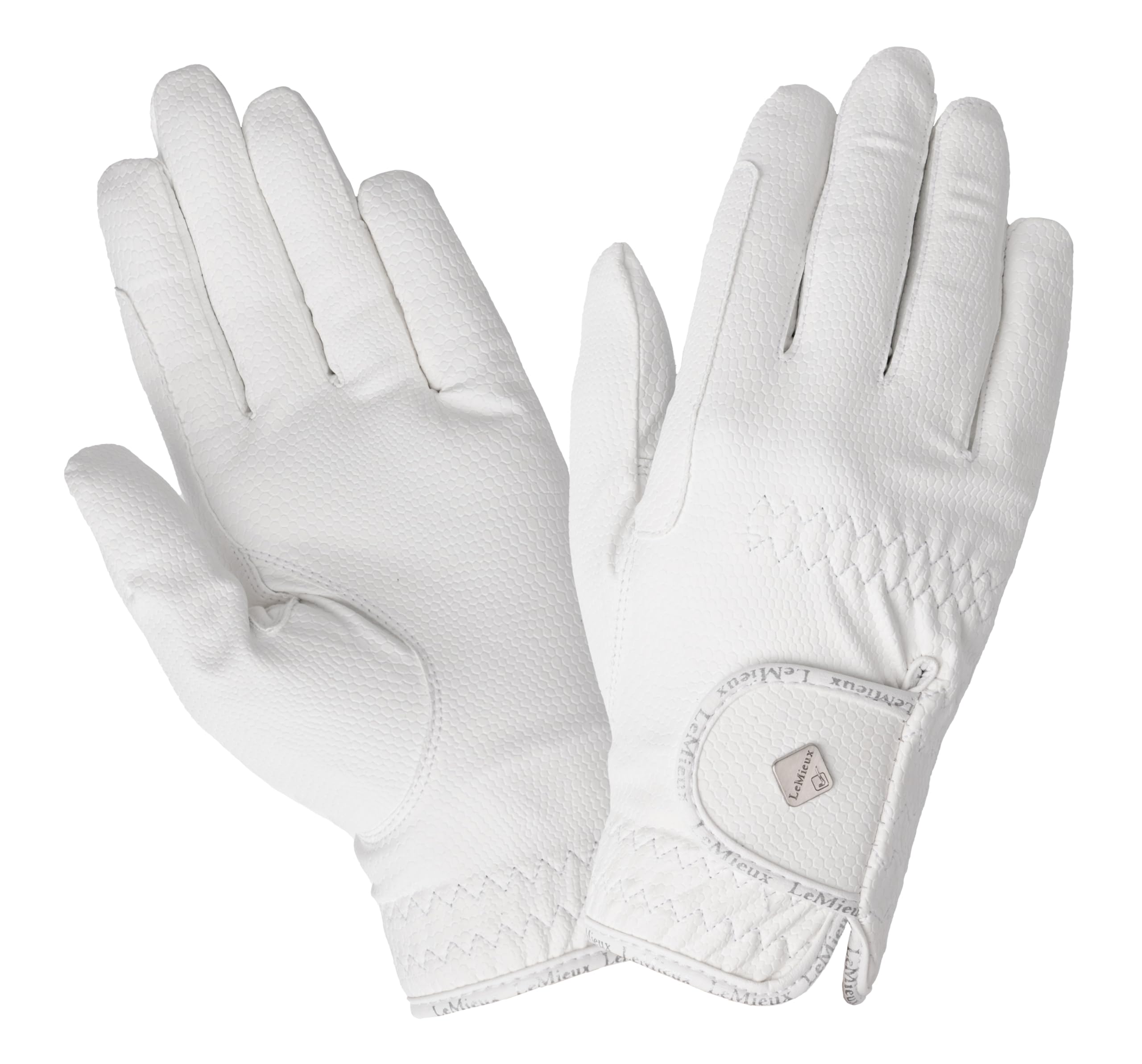 LeMieux Classic Riding Gloves - Touch Screen Compatible - Breathable - White - Xsmall โ image 1
