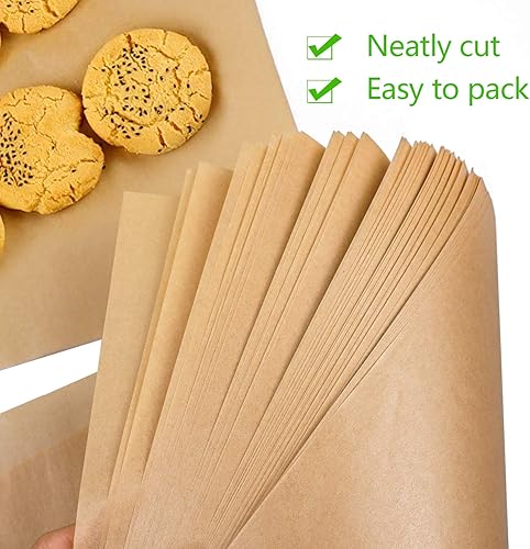 Miniatura 3 de Revestimientos de papel pergamino para freidora de aire, 190 piezas de 8.5 pulgadas, forros cuadrados perforados compatibles con papel pergamino,