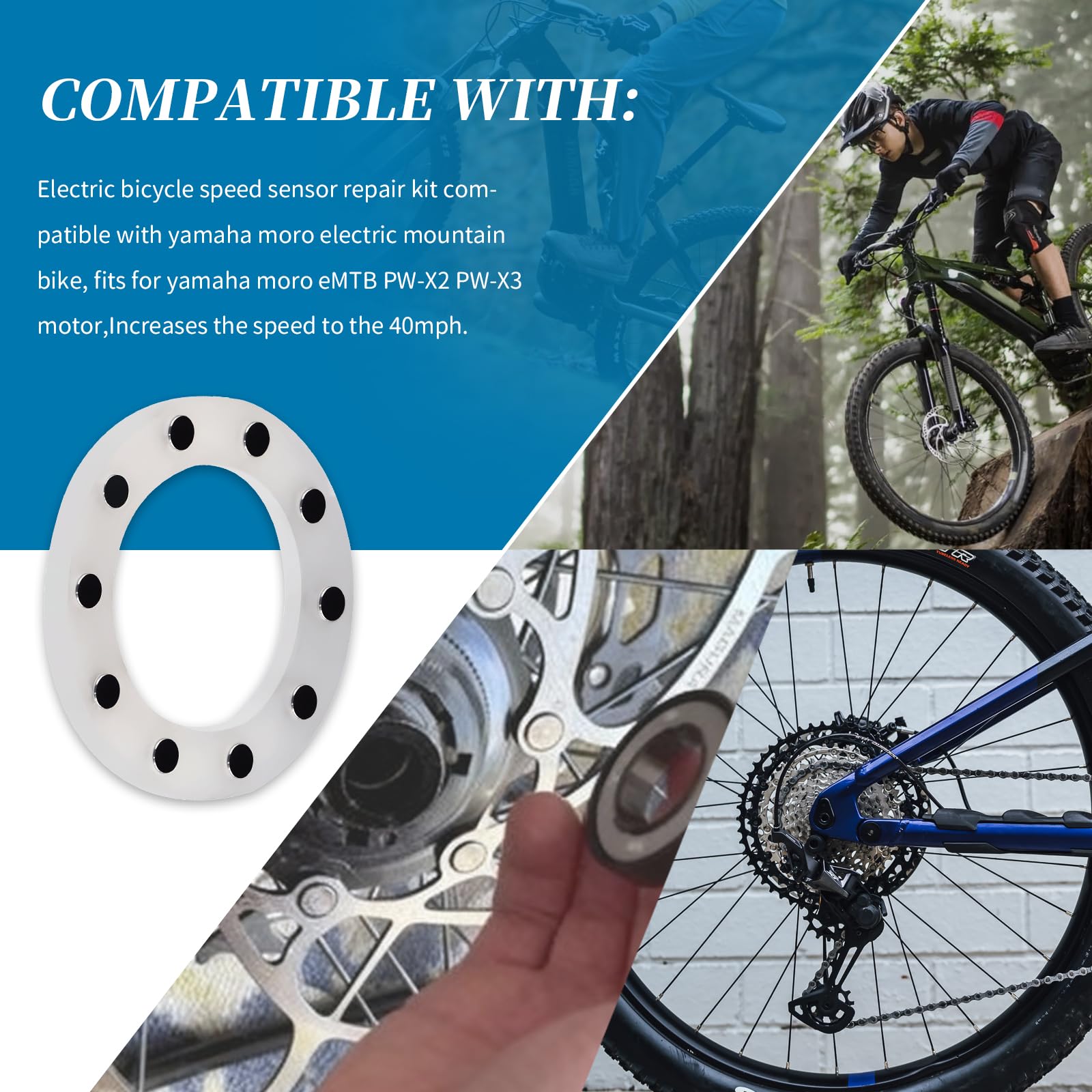 Amazon.com : XYgdhqpt Electric Bicycle Speed Sensor Repair Kit