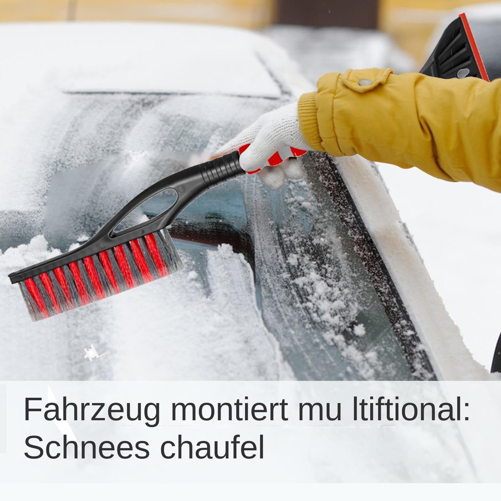 IJskrabber - 2 in 1 - Telescoopsteel - Sneeuwborstel - Ruitenkrabber