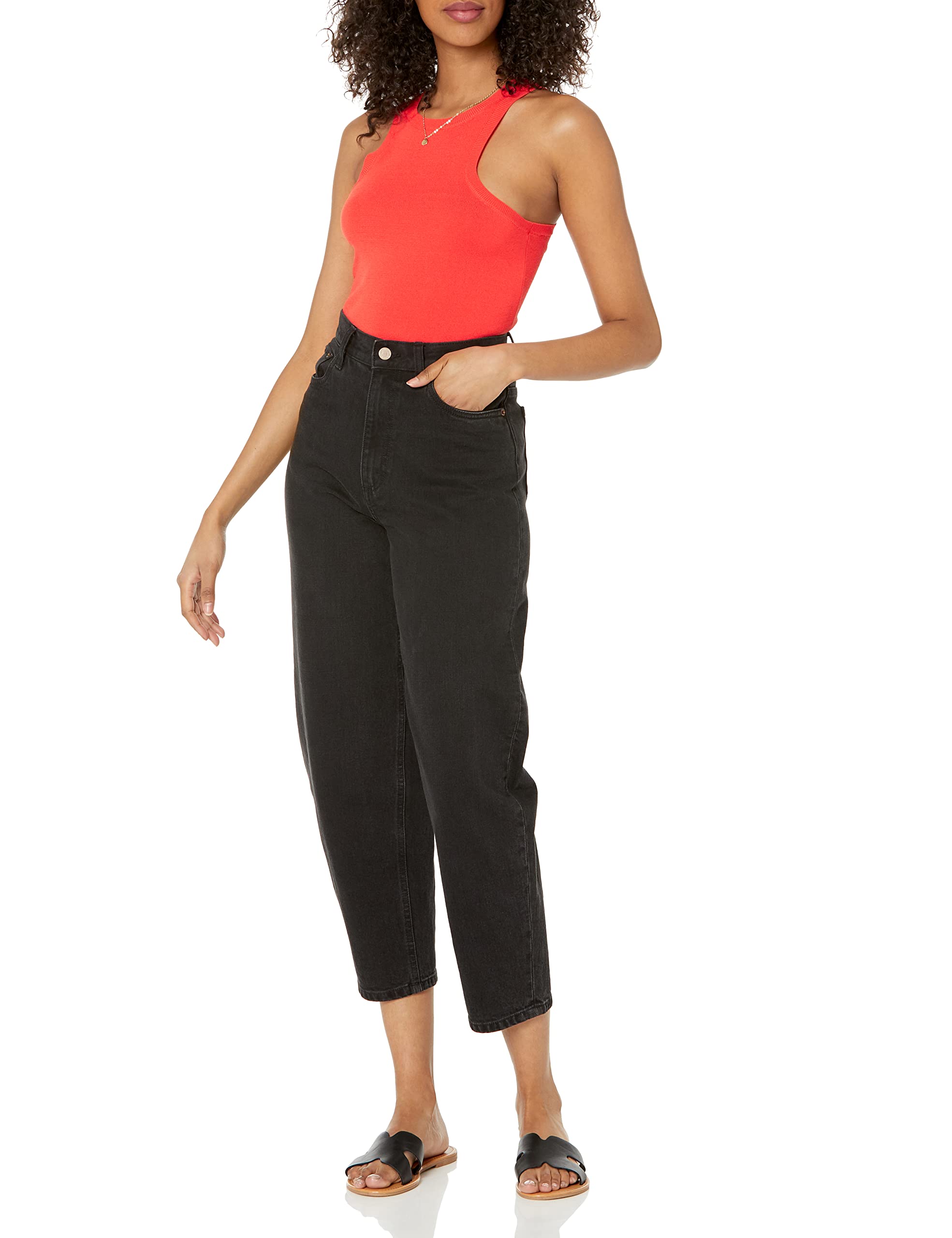 The Drop Women's @Lucyswhims Fitted Cutaway Racer Tank Sweater