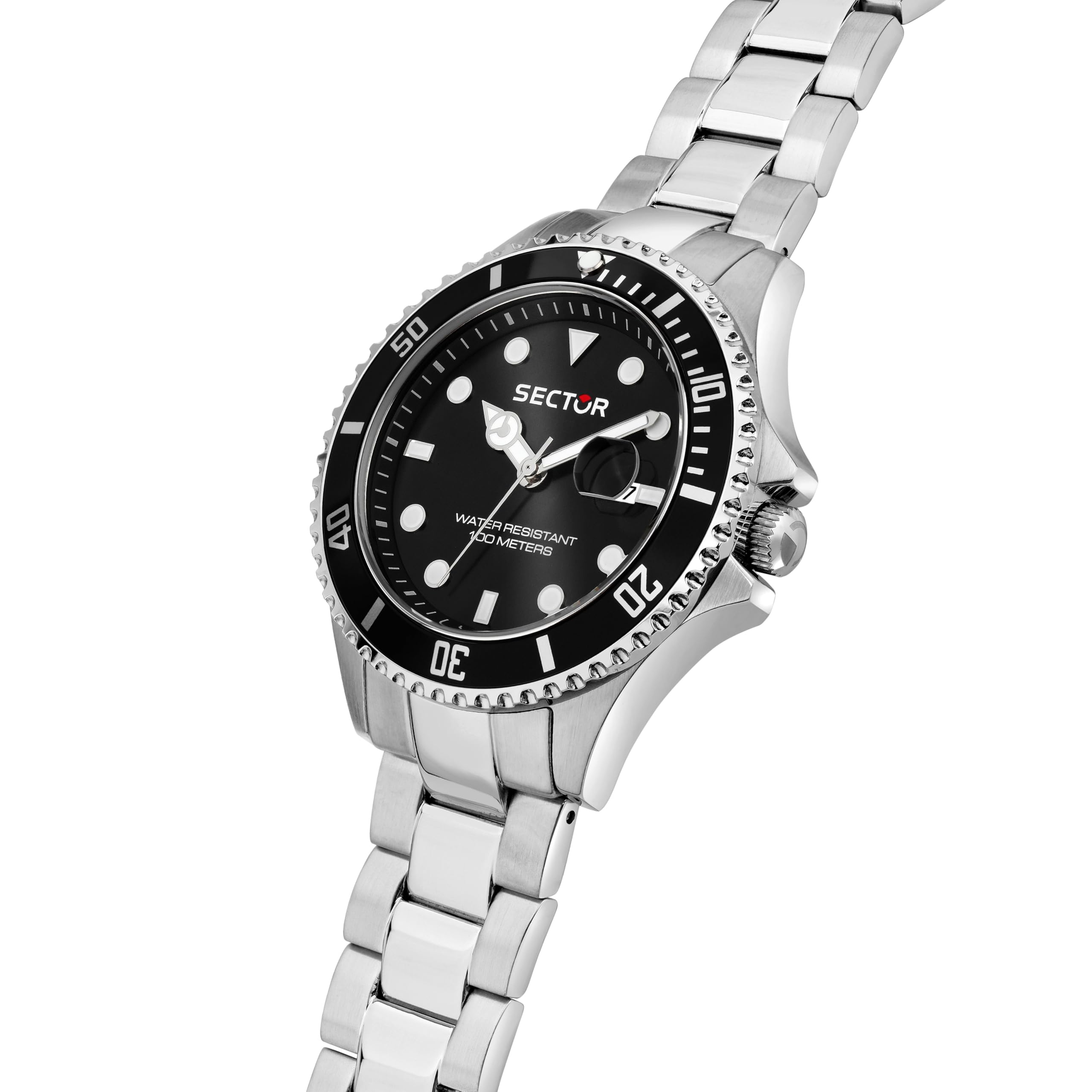 Sector No Limits Orologio Uomo, Tempo, Data, Analogico, 43 mm, Collezione 230, Idee Regalo Uomo