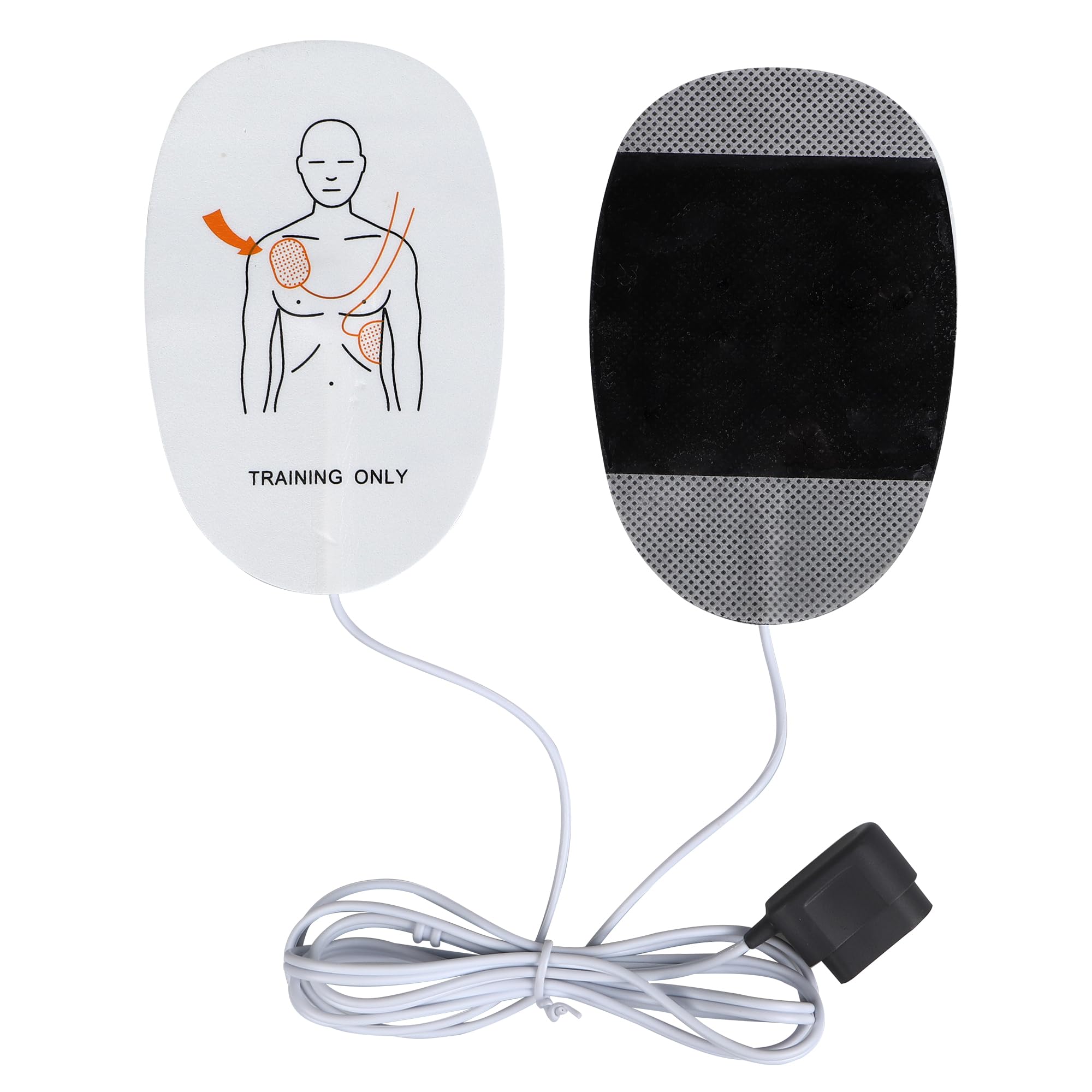 Almohadillas de electrodos de entrenamiento para DEA para adultos XFT-120G, almohadillas de repuesto para entrenamiento de desfibrilación (paquete de 1)