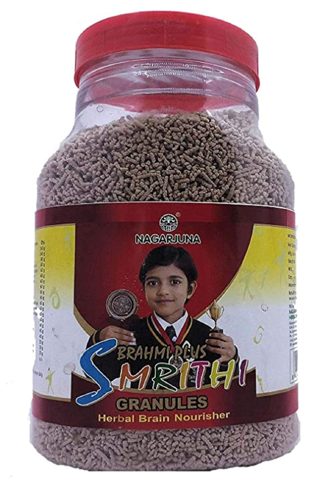 Brahmi Plus Smrithi Granules Herbal Brain Nourisher (Red, Large, 1 kg)