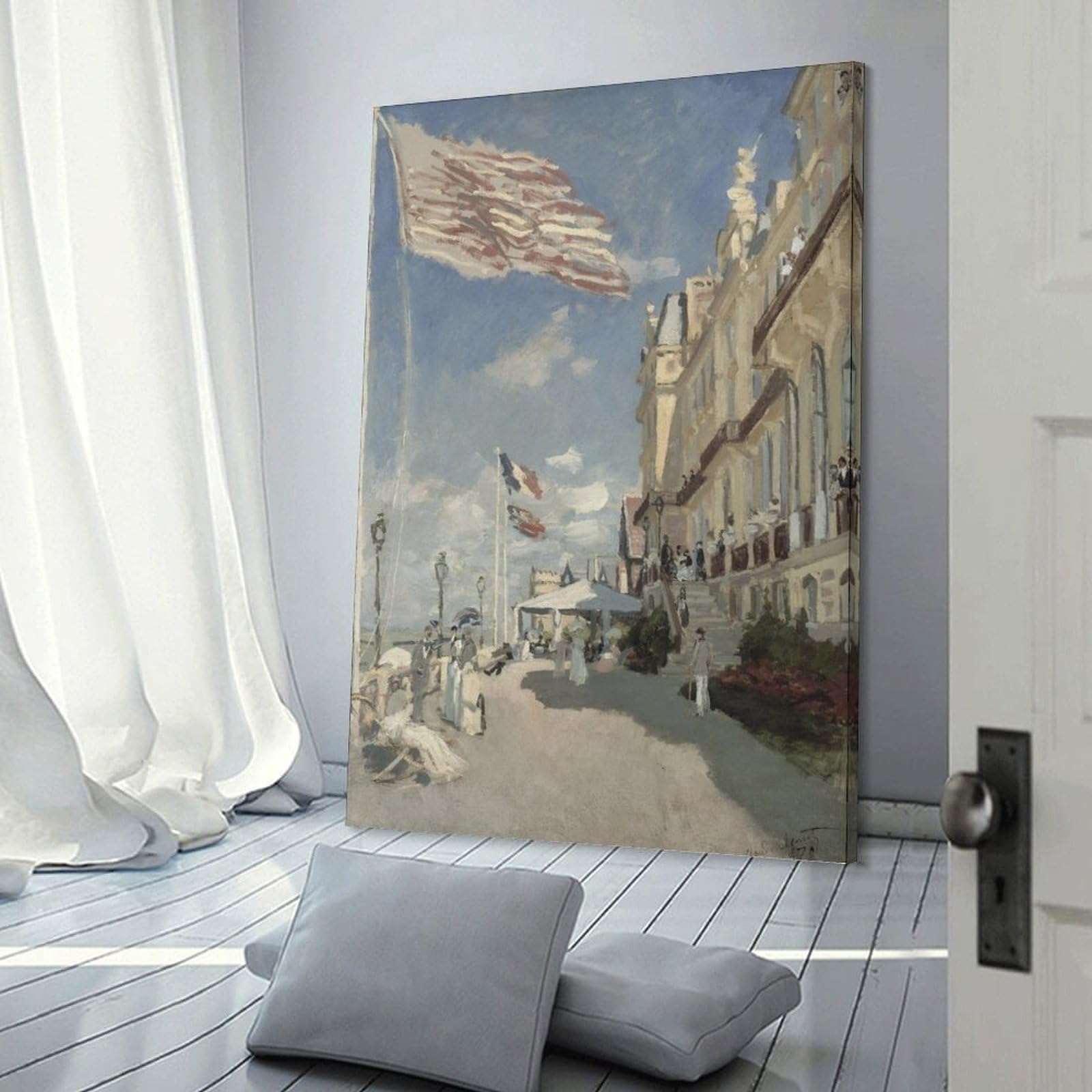 Amazon.co.jp: モネ 世界の名画 トルーヴィルのロッシュノワールホテル