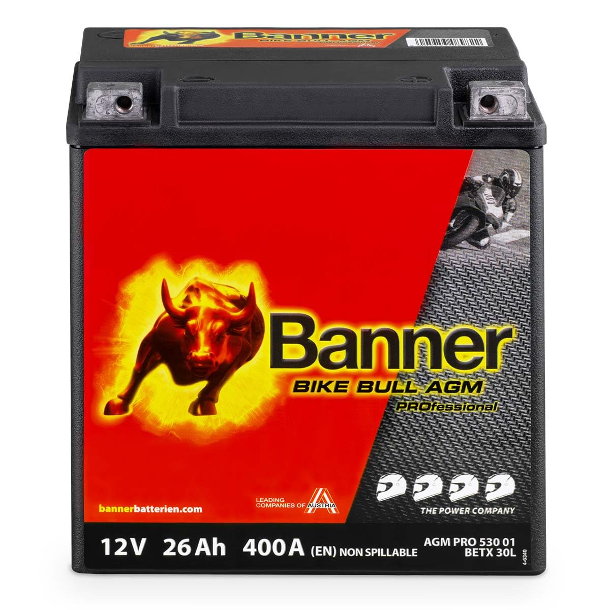 BANNER AGM PRO 530 01 Motorradbatterie Bike Bull