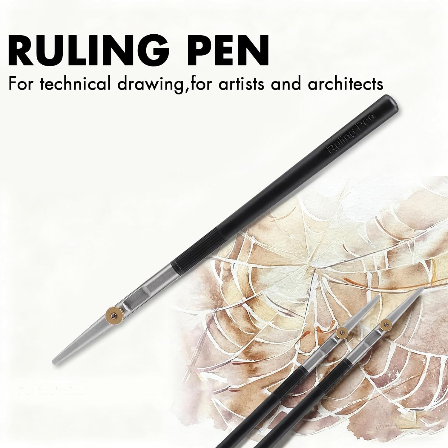 Ruling Pen for Masking Fluid - Precision Tool for Fine Line Drawing, Technical Cartography & Calligraphy - Compatible with Drawing Ink, Indian Ink and Gouache
