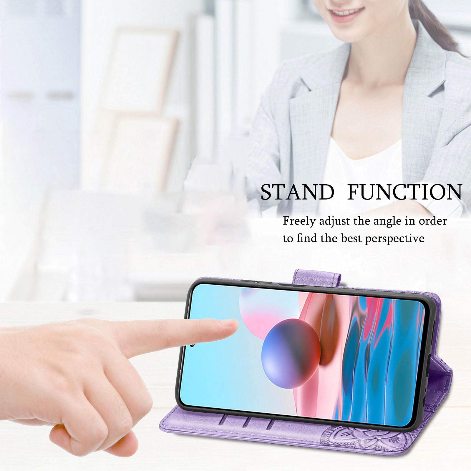 GOKEN Cover per Sony Xperia 10 IV, Custodia Folio in Pelle Flip