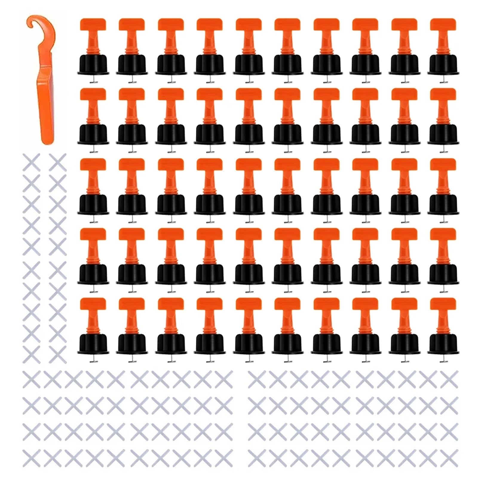 151 piezas de cuñas nivel for colocación azulejos, espaciadores alineación, niveladores reutilizables for, ajustables for pared y suelo para Paredes De Pisos Pisos