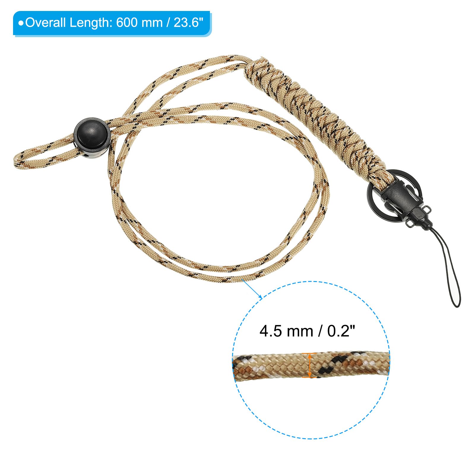 PATIKIL 23.6 Inch Paracord Lanyard - Image 2