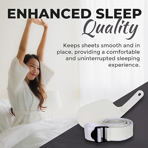 Miniatura 5 de Mejora tu santuario de sueño sábanas, soportes y correas de vanguardia para sábanas firmes y ajustadas, correas de sábana bajera y correas de