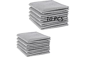 Wire Dishwashing Rag: Pack of 10 Non-Scratch and Versatile Wire Dishcloths for Thorough Cleaning