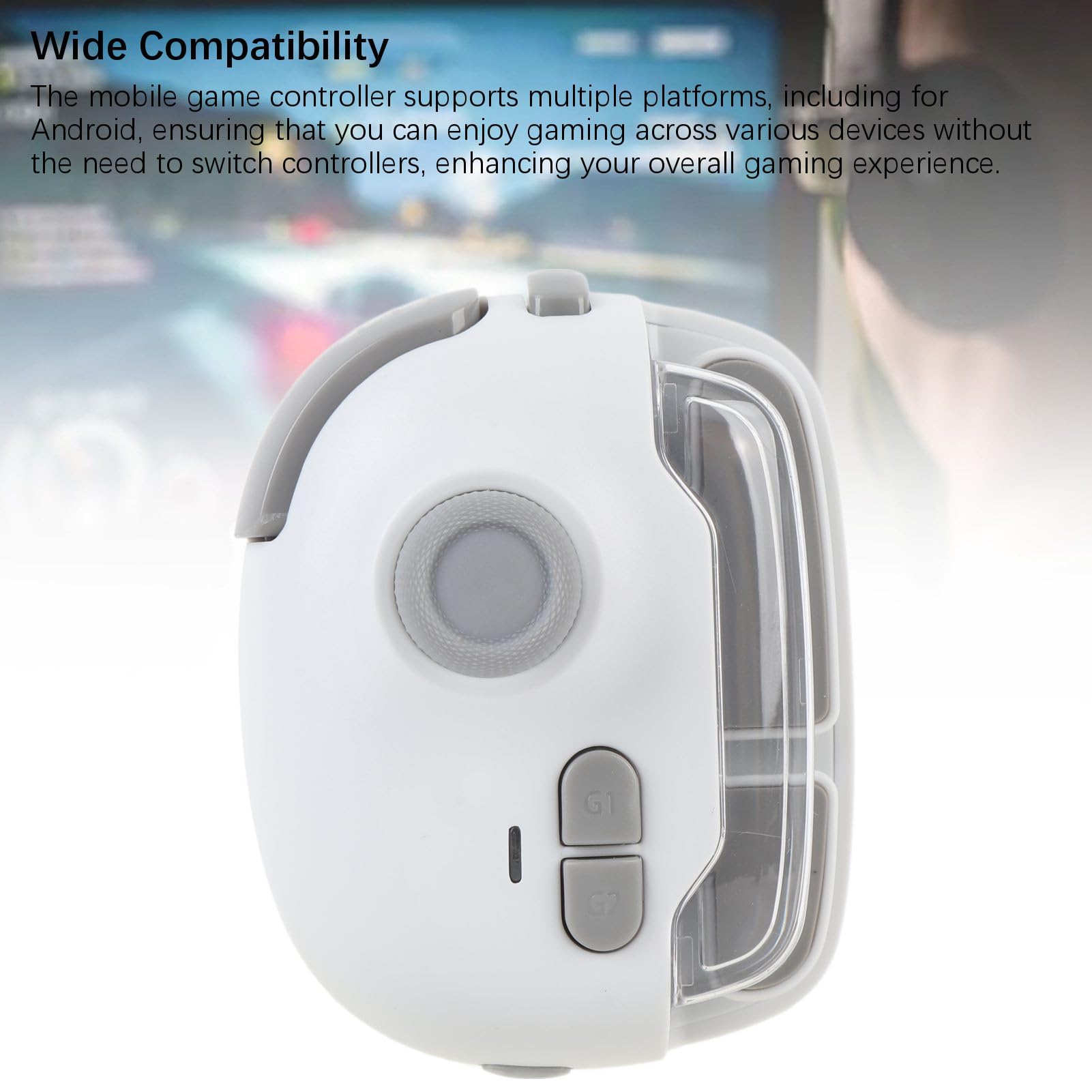 Mobile Game Controller, Bluetooth Wireless Macro Recording Gamepad with Phone Triggers, Compatible with iOS and Android Smartphones, App Support for Video Games