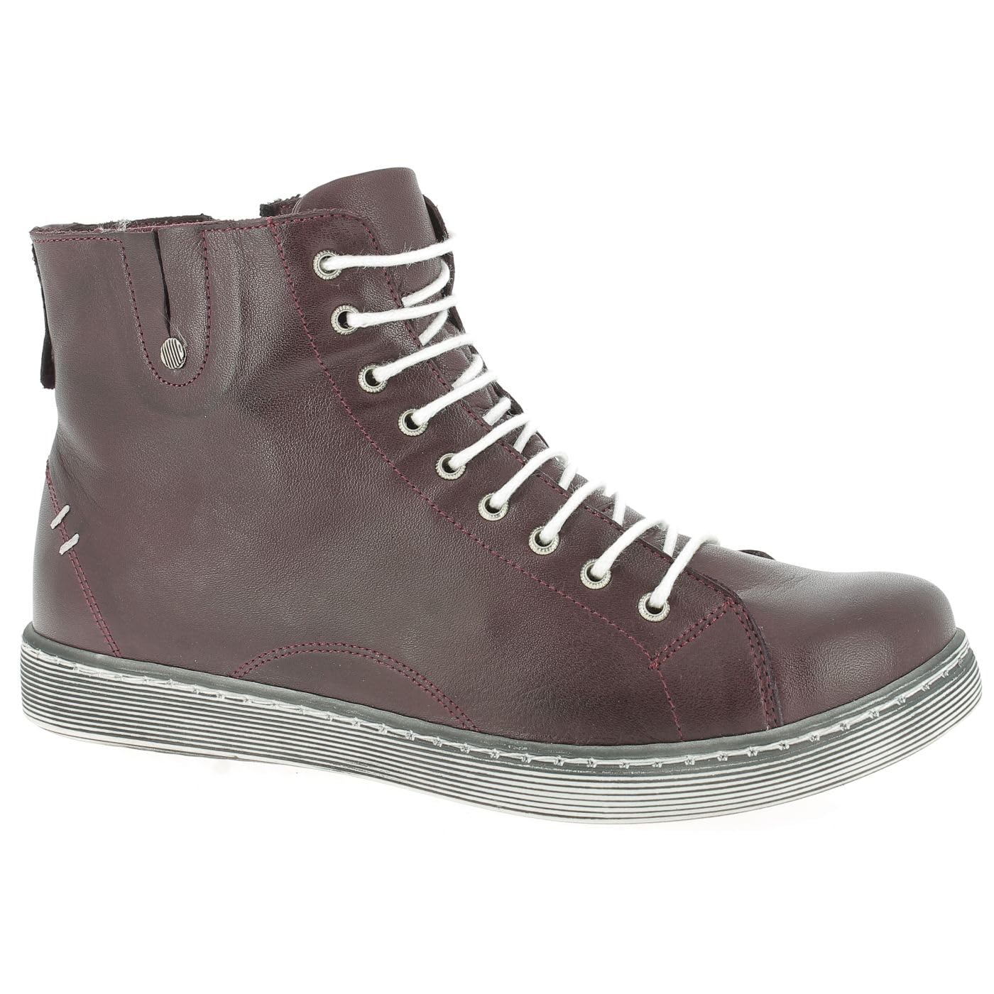 Andrea Conti Women's 0027913 High Trainers, Red Burgundy 582, 3.5 UK