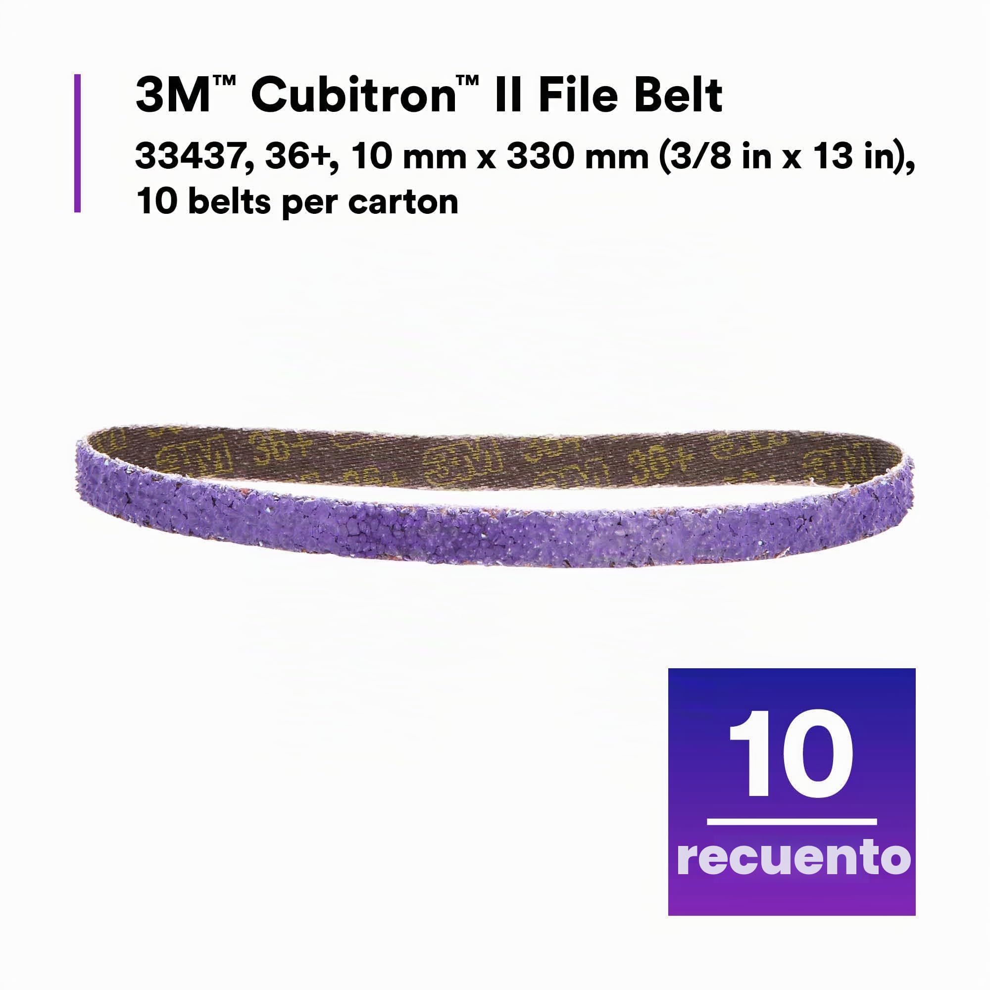 3M 33437 - Cinturón de archivo, fábrica, 3/8 x 13 pulgadas