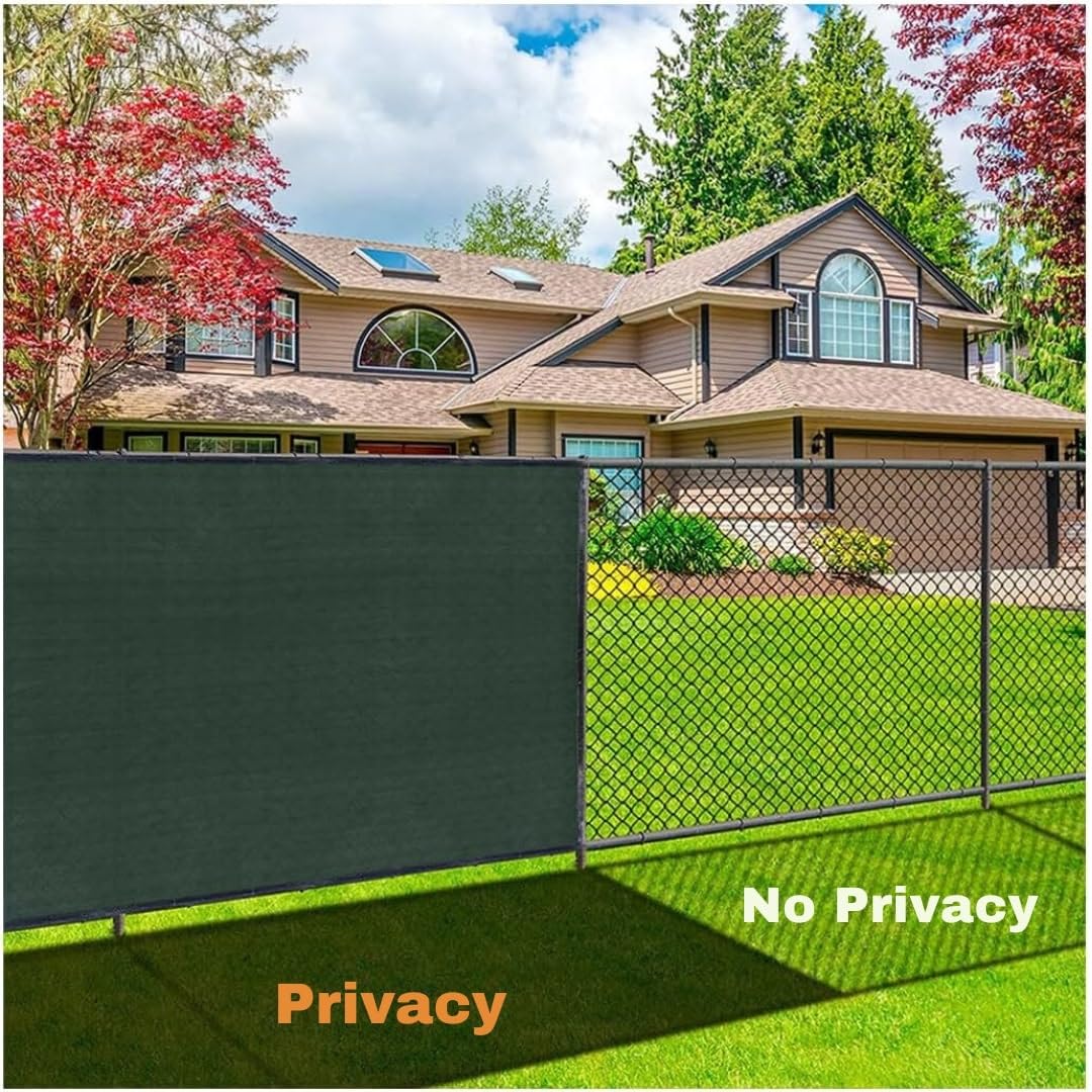 Viceree Telo Ombreggiante Verde H150cm X 25 Metri +100 Fascette Omaggio Frangivista Per Recinzione Giardino Esterno, Rete Ombreggiante Privacy 90% Oscurante Frangivista Balcone Resistente Intemperie