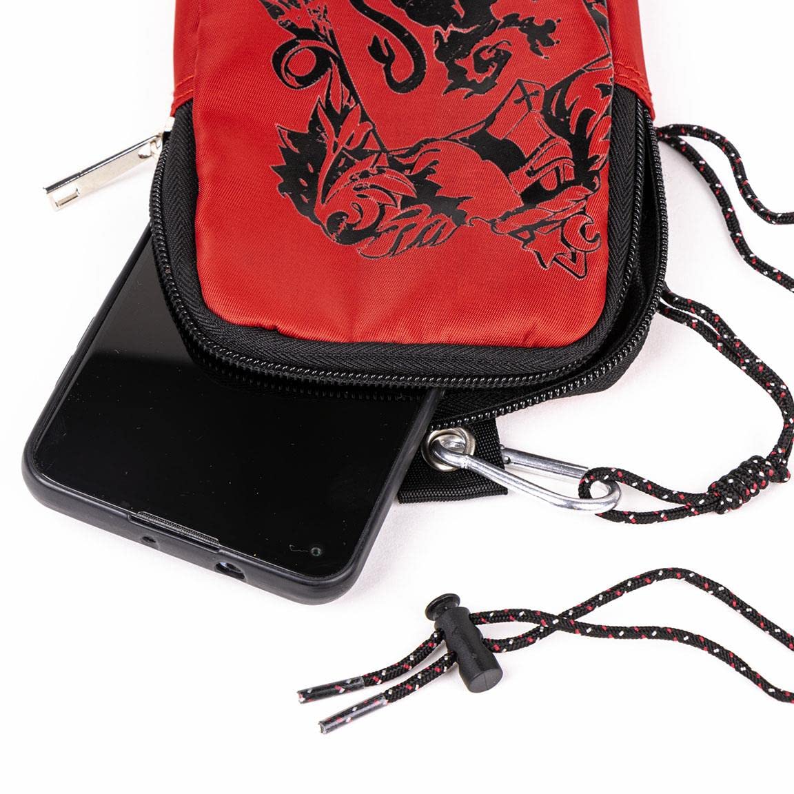 Borsa Portacellulare di Harry Potter - Chiusura a Cerniera - 10,5 x 18 x 1 cm - Prodotta al 100 % in Poliestere - Cinghia Regolabile - Prodotto Originale Elaborato in Spagna