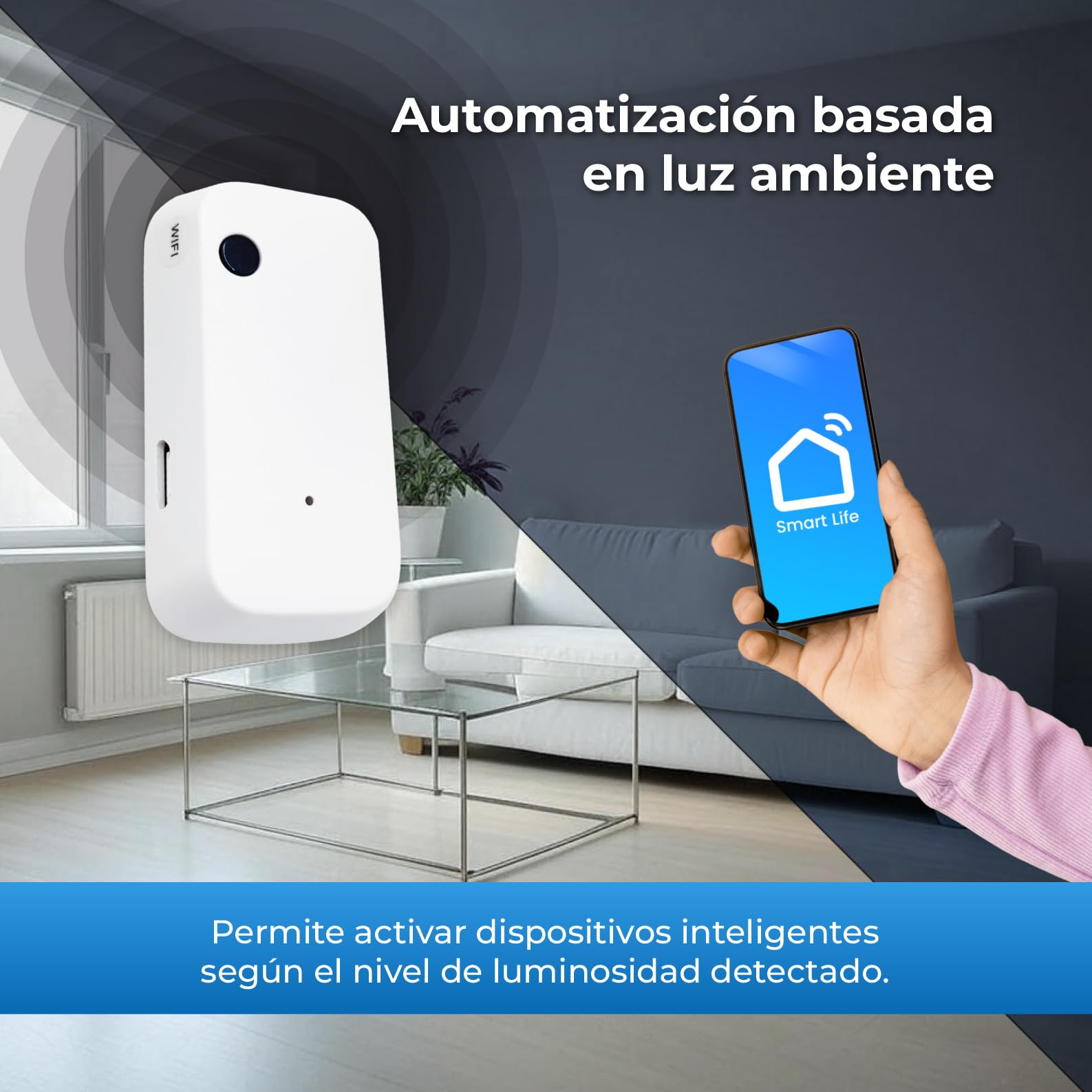 LED ATOMANT 4X Lichtsensor WLAN für Innen Smart Life App Lichtsteuerung