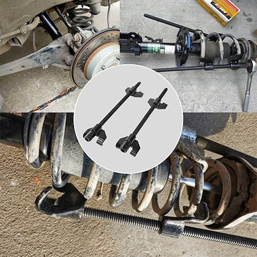 Miniatura 5 de Fekuar Herramienta de compresor de resorte helicoidal de 15 pulgadas y 14.961 in, herramienta de instalación de removedor de compresión de