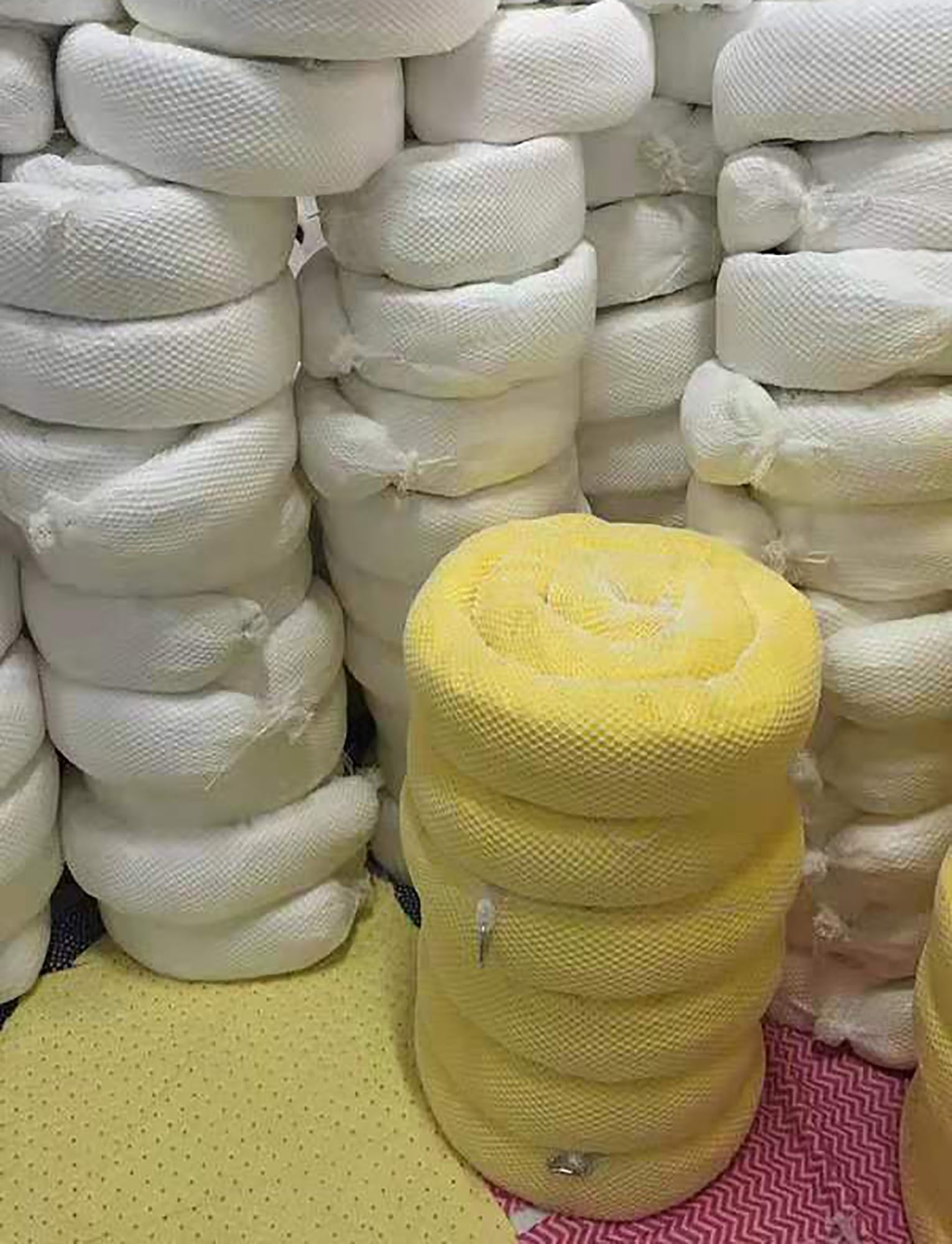 Barreras de contención de derrames de petróleo, Barrera de contención de petróleo de Alta Resistencia - Calcetines absorbentes de Polipropileno Reutilizables para el hogar, Garaje