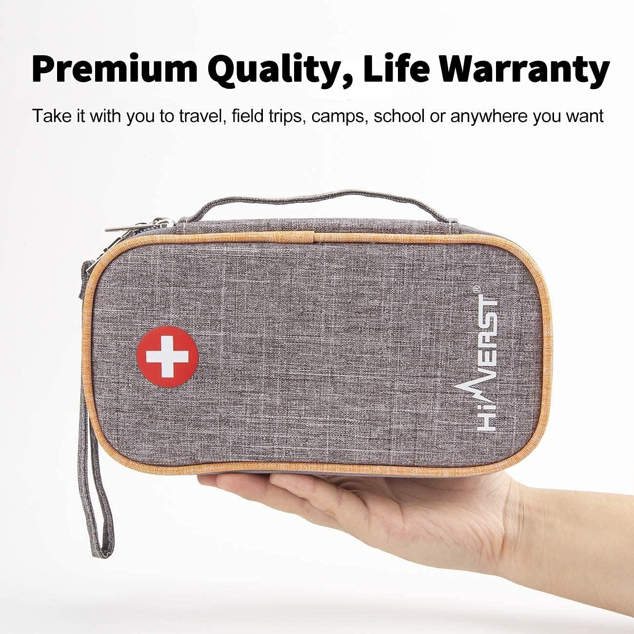 Insulin Cooler Bag with 2 Ice Packs, Diabetes Medication Organizer Keeps Insulin Cold for Long Time, Large Capacity Portable Medicine Storage with Medical Alert Keychains, Water-Resistant (X-Large)