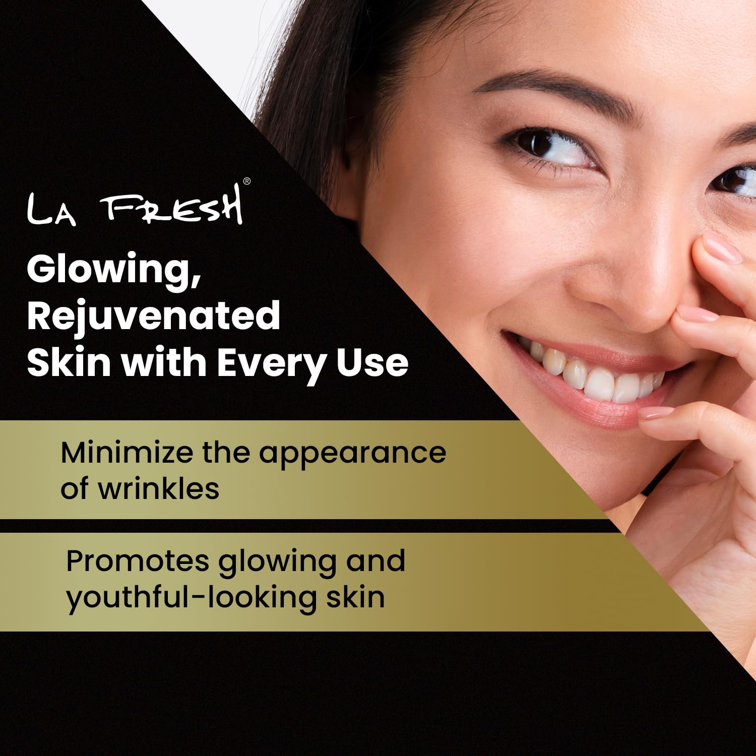 LA Fresh Snail Mucin Facial Cleansing Wet Wipes - Double-Action Travel Makeup Remover Wipes, Oil-free, Non-Greasy Wet Wipes, 25-Pack