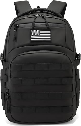 Mochila táctica militar, mochila para hombres mochila táctica negra pequeña mochila táctica bolsa de asalto