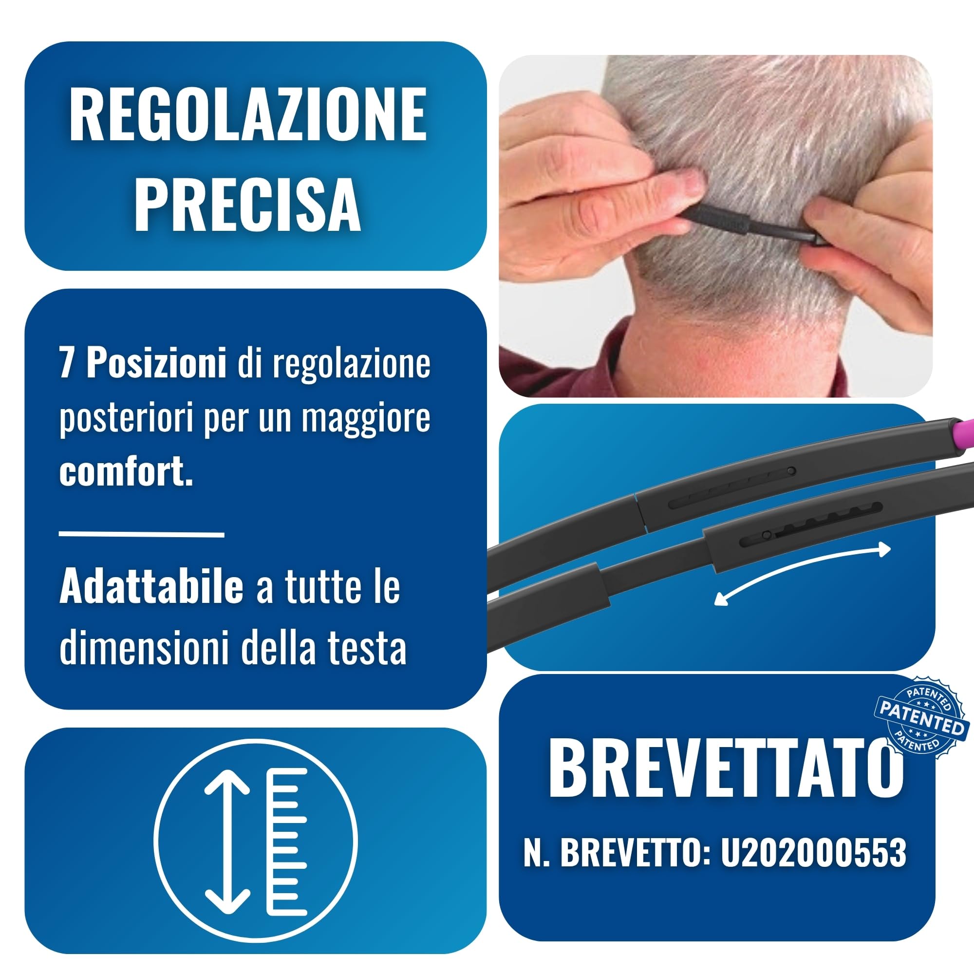 INDESMED Occhiali da Lettura Magnetici con Calamita - Regolabili, Pieghevoli, Colorati e Personalizzabili – Elegante con Filtro Luce Blu, Uomo e Donna - Occhiali clic montatura dalle linee morbide