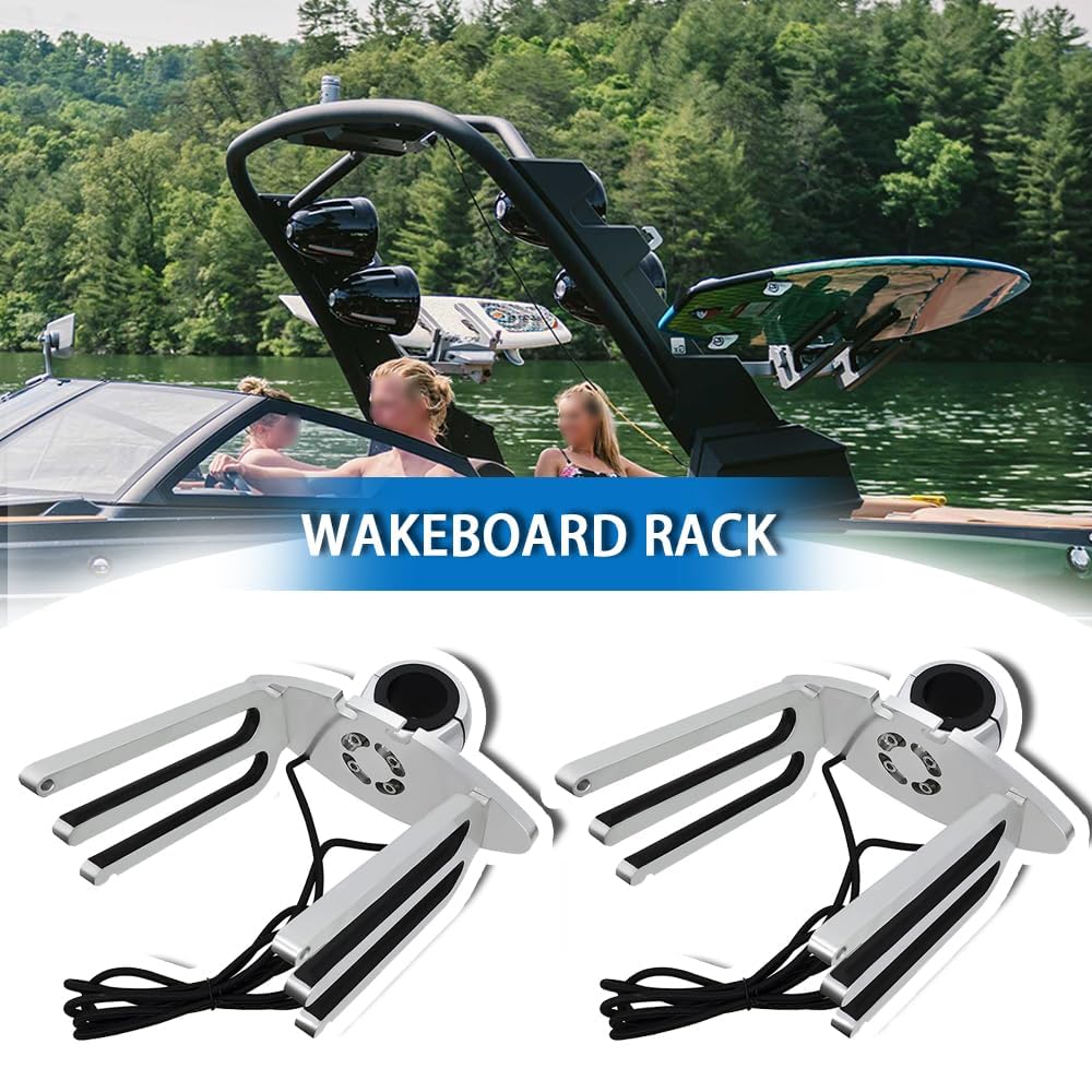 Support de tour de wakeboard en aluminium pour bateau, angle réglable de la base au niveau du bateau