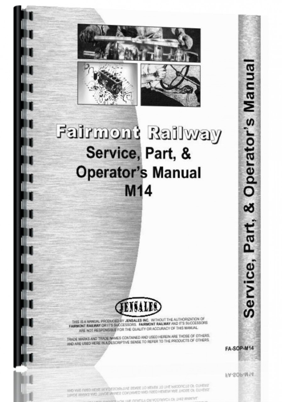 Fairmont M14 Railway Car Service Manual