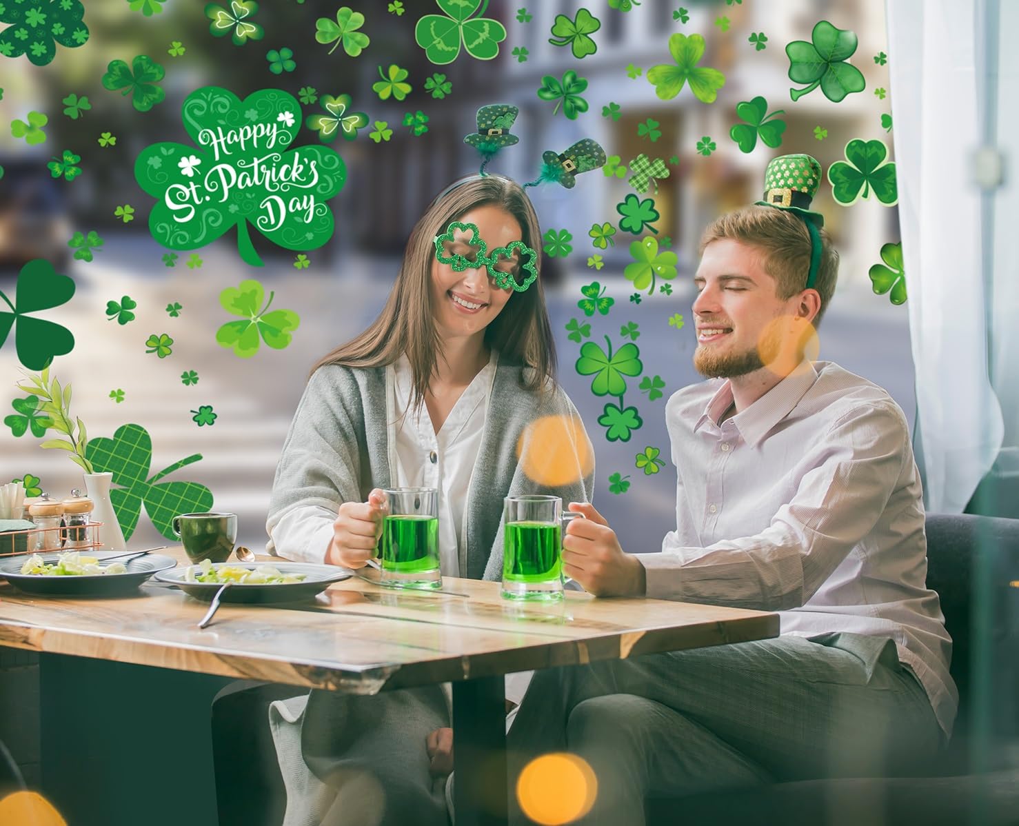 Decoración Para La Puerta Del Día De San Patricio, Cartel De Bienvenida Con Sombrero Del Día De San Patricio, Cartel De Trébol Verde Para Porche, Cartel Del Día De San Patricio